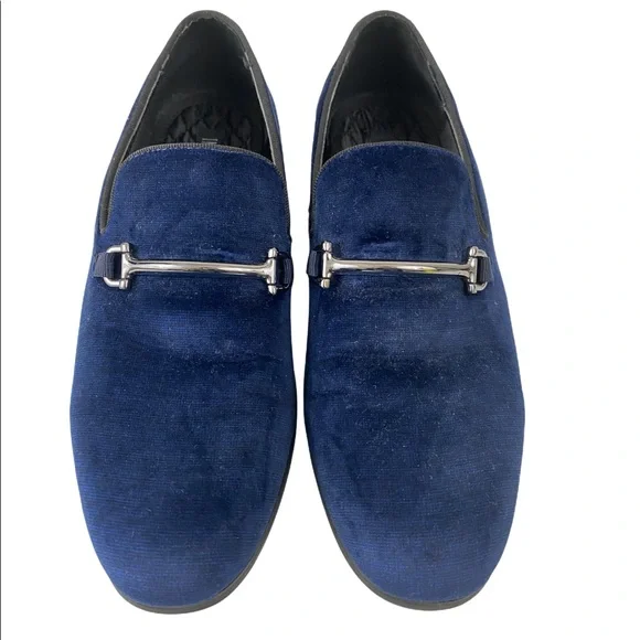 INC International Concepts Navy Loafers with Silver Accent size 8.5 INC International Concepts Women main image 2